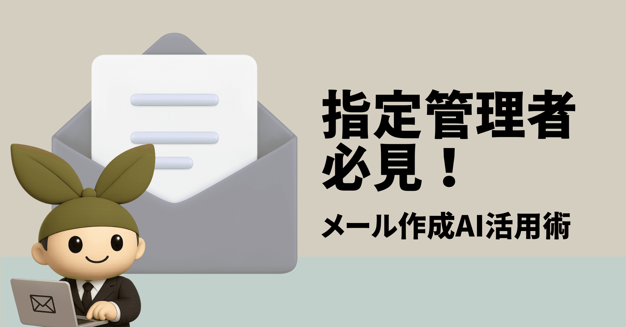 指定管理事業者必見!ビジネスメール作成をAIで劇的効率化する方法