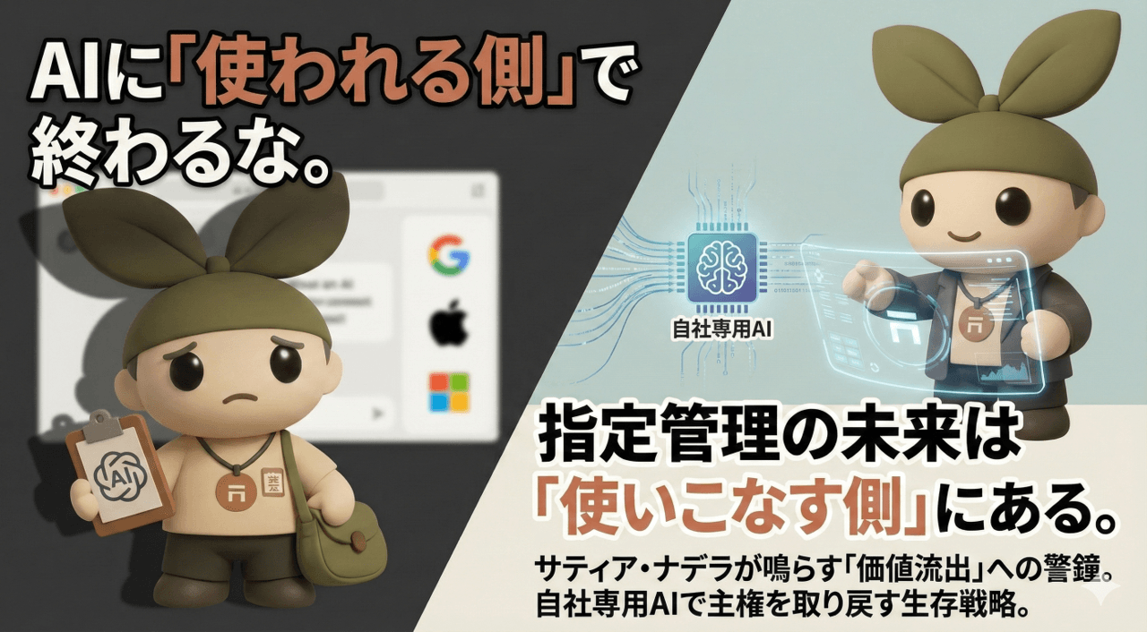 AIを「使われる側」から「使いこなす側」へ。指定管理事業者が今すぐ知るべき「プラットフォームの真実」