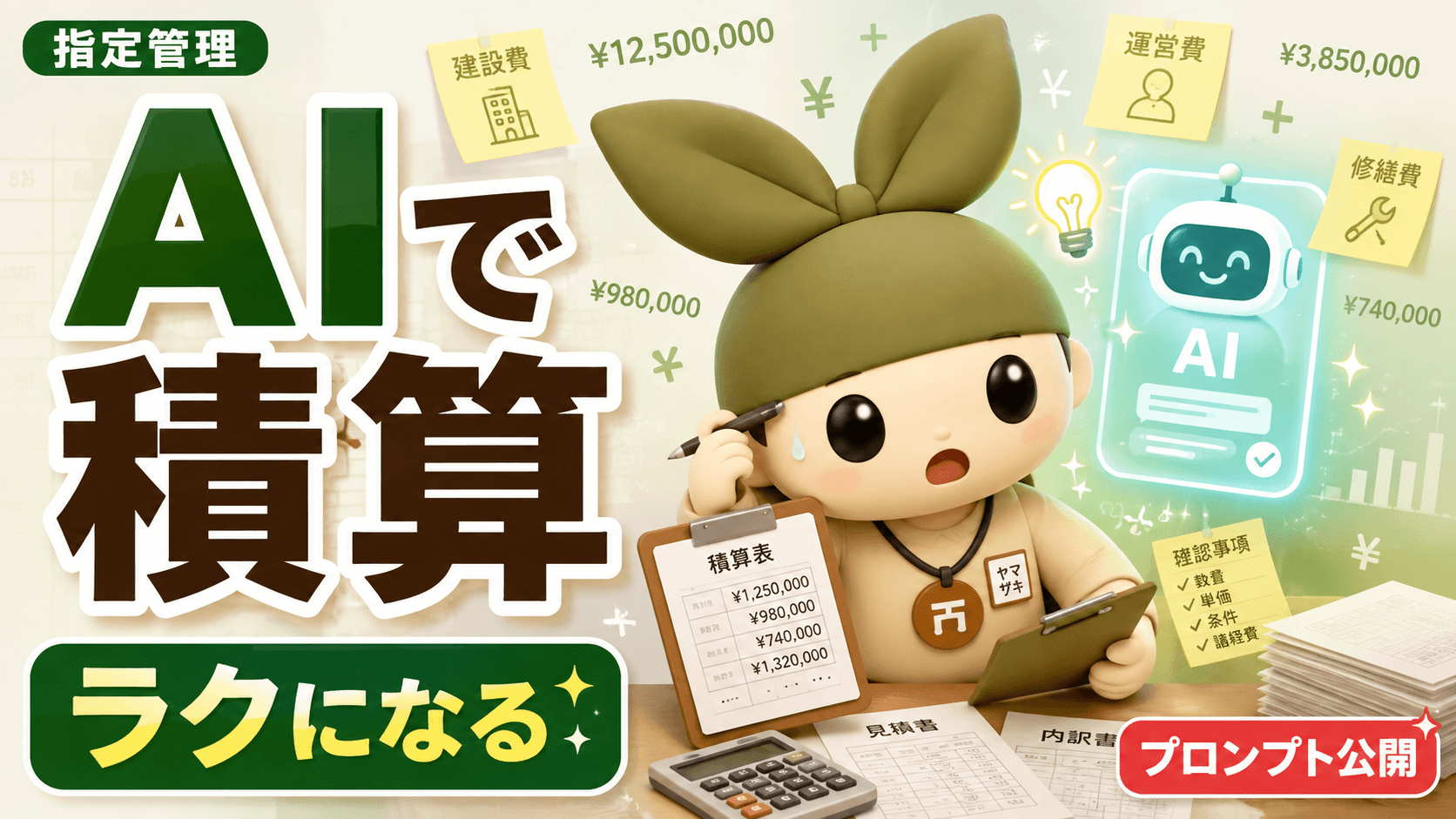 指定管理者案件 収支積算・事業性診断AIプロンプト